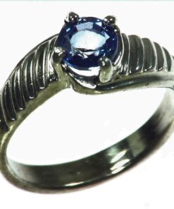 Blue Sapphire Natural Genuine Gemstone Set in Sterling Silver Lady,s Ring RSS1042