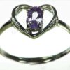 Purple Sapphire Sterling Silver Lady,s Ring RSS1056