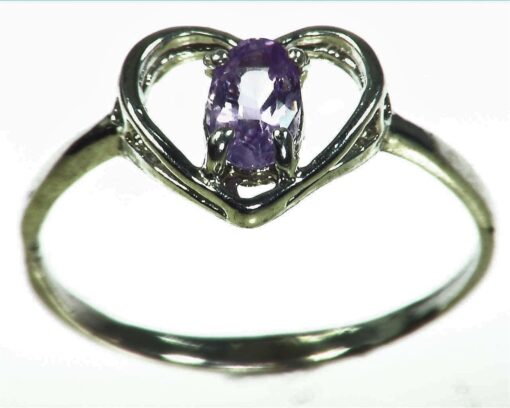 Purple Sapphire Sterling Silver Lady,s Ring RSS1056