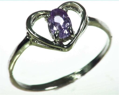 Purple Sapphire Sterling Silver Lady,s Ring RSS1056