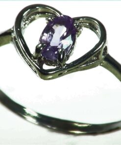 Purple Sapphire Sterling Silver Lady,s Ring RSS1056