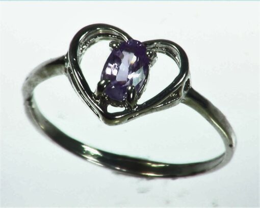 Purple Sapphire Sterling Silver Lady,s Ring RSS1056