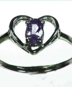 Purple Sapphire Sterling Silver Lady,s Ring RSS1056