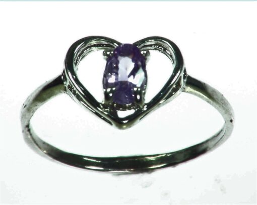 Purple Sapphire Sterling Silver Lady,s Ring RSS1056