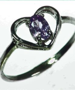 Purple Sapphire Sterling Silver Lady,s Ring RSS1056