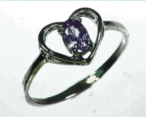 Purple Sapphire Sterling Silver Lady,s Ring RSS1056