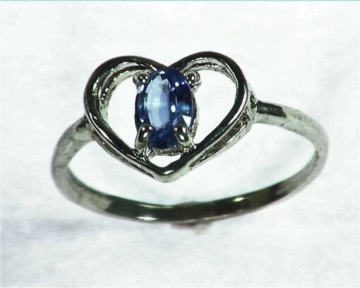 Blue Sapphire Sterling Silver Lady,s Ring RSS1057