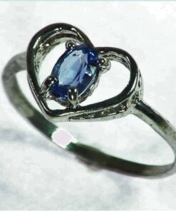 Blue Sapphire Sterling Silver Lady,s Ring RSS1057