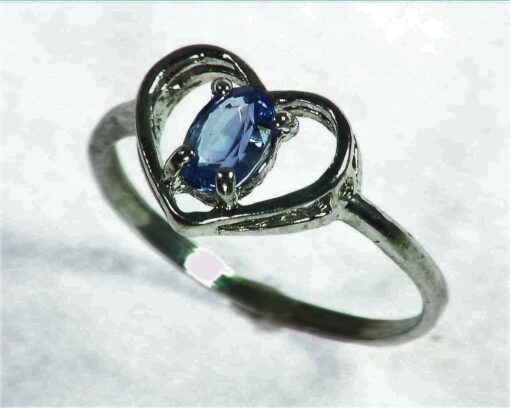Blue Sapphire Sterling Silver Lady,s Ring RSS1057