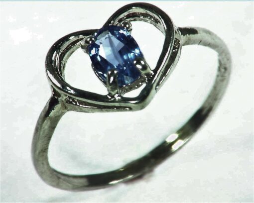 Blue Sapphire Sterling Silver Lady,s Ring RSS1057