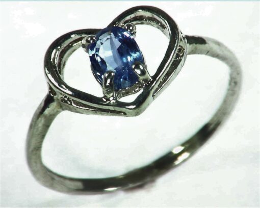 Blue Sapphire Sterling Silver Lady,s Ring RSS1057