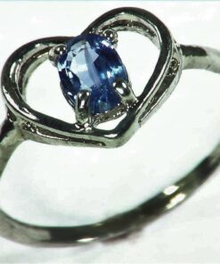 Blue Sapphire Sterling Silver Lady,s Ring RSS1057