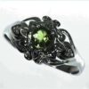 Peridot Natural Genuine gemstone Sterling Silver, Ring,RSS1067