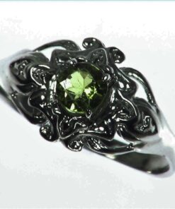 Peridot Natural Genuine gemstone Sterling Silver, Ring,RSS1067