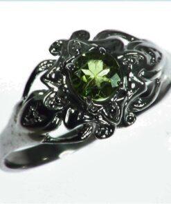 Peridot Natural Genuine gemstone Sterling Silver, Ring,RSS1067