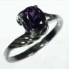 Amethyst Genuine Gemstone set in sterling silver Lady,s ring RSS1073