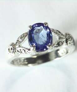Tanzanite Sterling Silver Natural Genuine Gemstone Lady,s Ring RSS,307