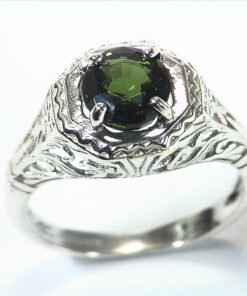 Zircon Natural Genuine Gemstone Sterling Silver Lady,s Ring RSS,379