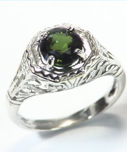 Zircon Natural Genuine Gemstone Sterling Silver Lady,s Ring RSS,379