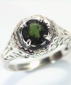 Zircon Natural Genuine Gemstone Sterling Silver Lady,s Ring RSS,379