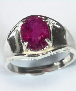 Pink Tourmaline Natural Genuine Gemstone Set in Sterling Silver Ring RSS,415