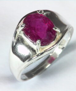 Pink Tourmaline Natural Genuine Gemstone Set in Sterling Silver Ring RSS,415