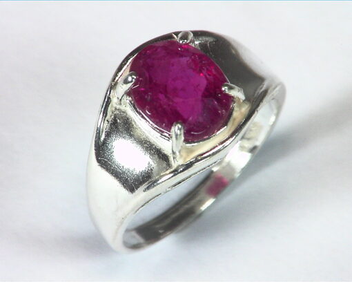 Pink Tourmaline Natural Genuine Gemstone Set in Sterling Silver Ring RSS,415