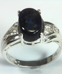 Labradorite Moonstone Natural Genuine Gemstone Sterling Silver Lady,s Ring RSS,439