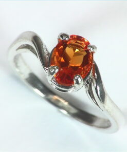 Opal (Mexican) Genuine Gemstone in Sterling silver Ring RSS,452