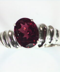 Tourmaline Natural Genuine Gemstone Sterling Silver Ring RSS,495