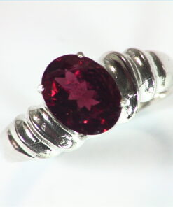 Tourmaline Natural Genuine Gemstone Sterling Silver Ring RSS,495