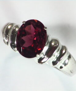 Tourmaline Natural Genuine Gemstone Sterling Silver Ring RSS,495