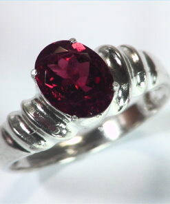 Tourmaline Natural Genuine Gemstone Sterling Silver Ring RSS,495