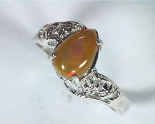Opal (Mexican) Genuine Gemstone in Sterling silver Ring RSS,600