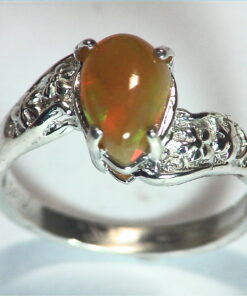 Opal (Mexican) Genuine Gemstone in Sterling silver Ring RSS,600