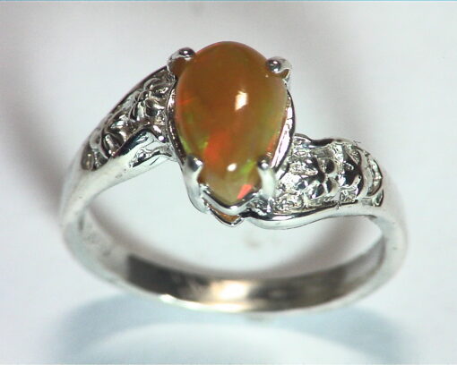 Opal (Mexican) Genuine Gemstone in Sterling silver Ring RSS,600
