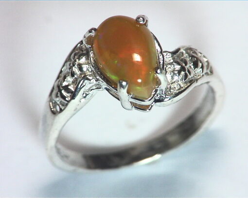 Opal (Mexican) Genuine Gemstone in Sterling silver Ring RSS,600