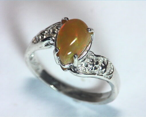 Opal (Mexican) Genuine Gemstone in Sterling silver Ring RSS,600