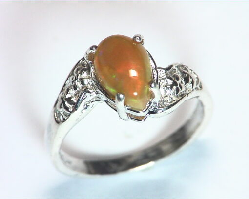 Opal (Mexican) Genuine Gemstone in Sterling silver Ring RSS,600