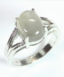 Moonstone Natural Genuine Gemstone Sterling Silver Lady,s Ring RSS,614