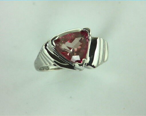 Rose Quarts Sterling Silver Lady,s Ring RSS,471