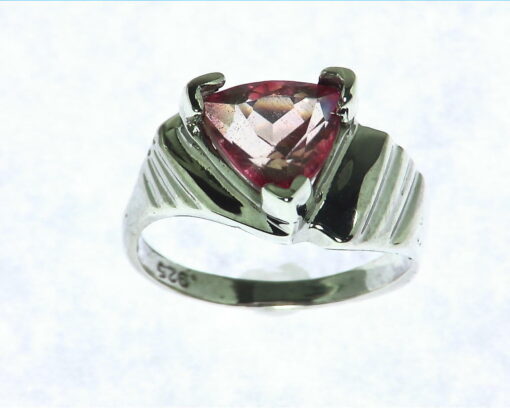 Rose Quarts Sterling Silver Lady,s Ring RSS,471