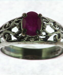 Ruby Sterling Silver Ring
