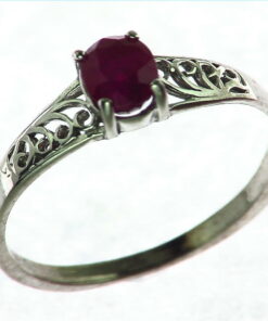 Ruby Sterling Silver Ring.