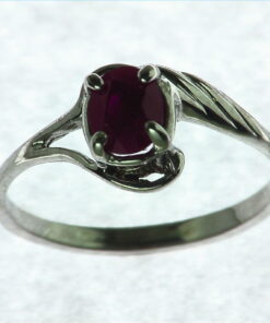 Ruby Sterling Silver Ring