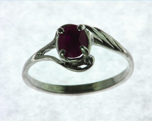 Ruby Sterling Silver Ring