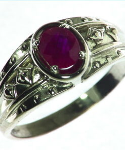 Ruby natural genuine gemstone Sterling Silver Ring.