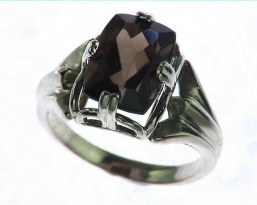 Smokey Quarts Sterling Silver Ring