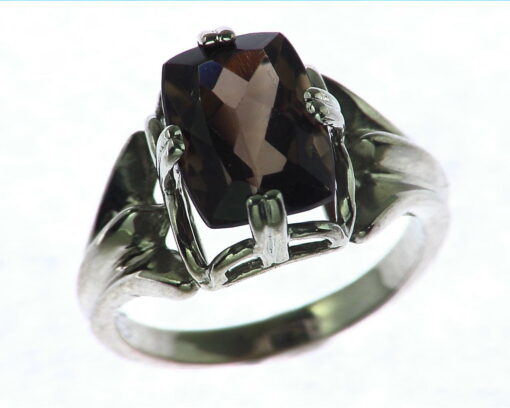 Smokey Quarts Sterling Silver Ring