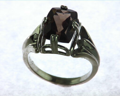 Smokey Quarts Sterling Silver Ring